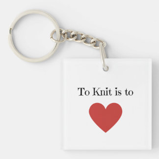 Knit is liefde - sleutelhanger