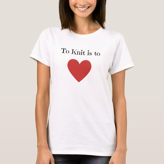 Knit is liefde - t-shirt (Voorkant)