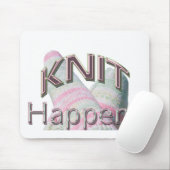 Knit is Mousepad (groene en roze sokken) Muismat (Met muis)