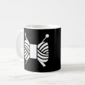 Knit + Kroesmannetjes met voorloop {Donker} Koffiemok (Voorkant links)