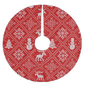 Knit look-kerstboomrok kerstboom rok (Voorkant)