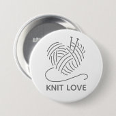 Knit Love Knop Ronde Button 7,6 Cm (Voorkant /achterkant)