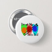 Knit Lovers Gifts Ronde Button 5,7 Cm (Voorkant /achterkant)