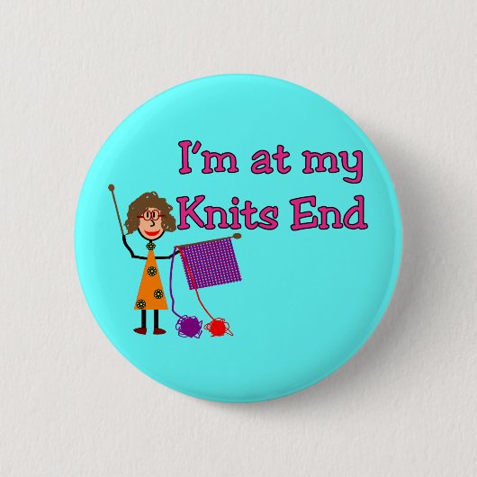 Knit Lovers Gifts Ronde Button 5,7 Cm (Voorkant)