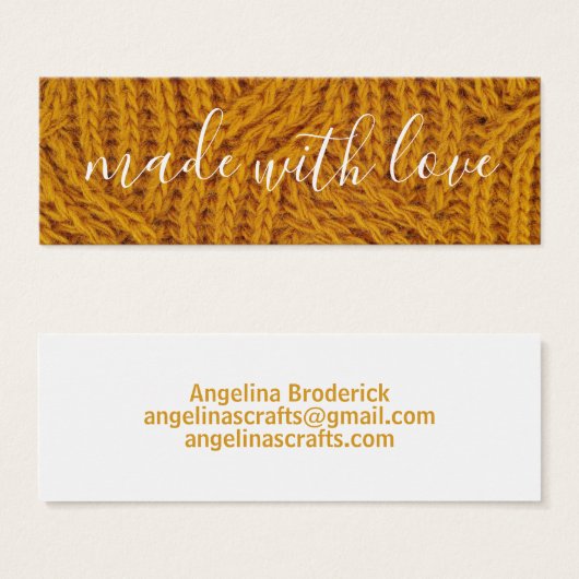 Knit Made with Love Knit Mini Labels Mini Visitekaartjes (Voorkant /achterkant)