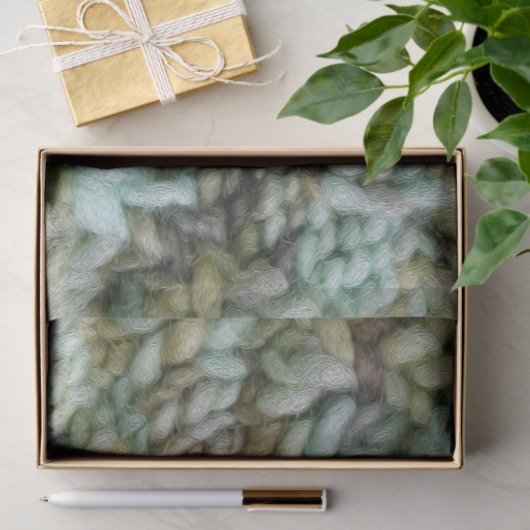 Knit Malabrigo Garnalen Textuur Tissuepapier (Geschenk)