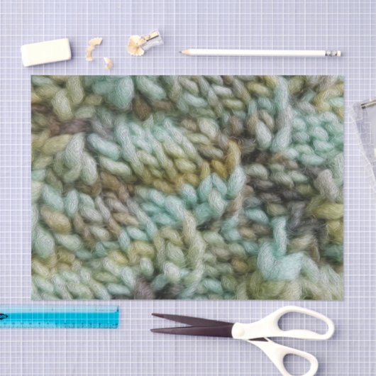 Knit Malabrigo Garnalen Textuur Tissuepapier (Craft)