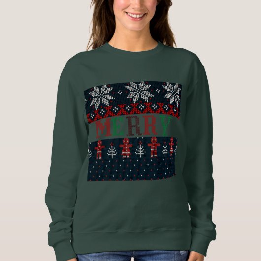 Knit Merry Christmas Trui (Voorkant)