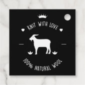 Knit met liefde | 100% Natuurlijke wol Bedankjes Labels (Achterkant)