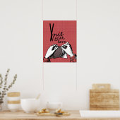 Knit met liefde: creatief Motivatie Poster (Keuken)
