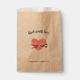 Knit met Love Yarn Heart Crafts Bedankzakje