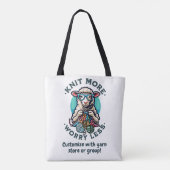 Knit More  Tote Bag (Achterkant)