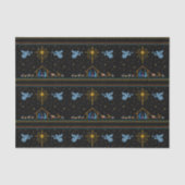 Knit Nativity Ugly Christmas Sweater Christelijk Tissuepapier (Voorkant)