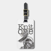 Knit One Doodle Art Bagagelabel (Voorkant verticaal)