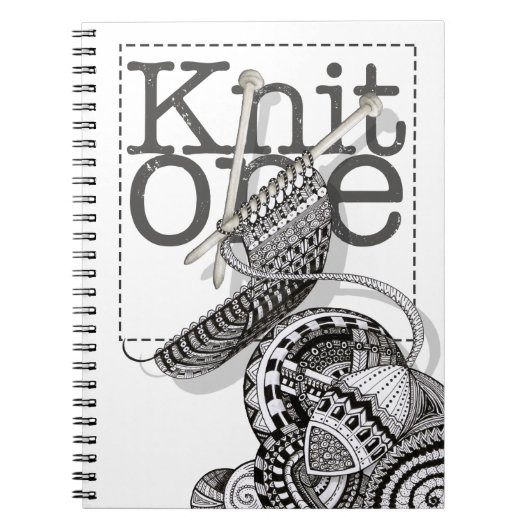 Knit One Doodle Art Notitieboek (Voorkant)