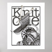 Knit One Doodle Art Poster (Voorkant)