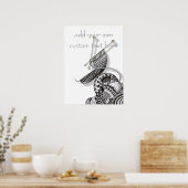 Knit One Doodle Art Poster (Keuken)