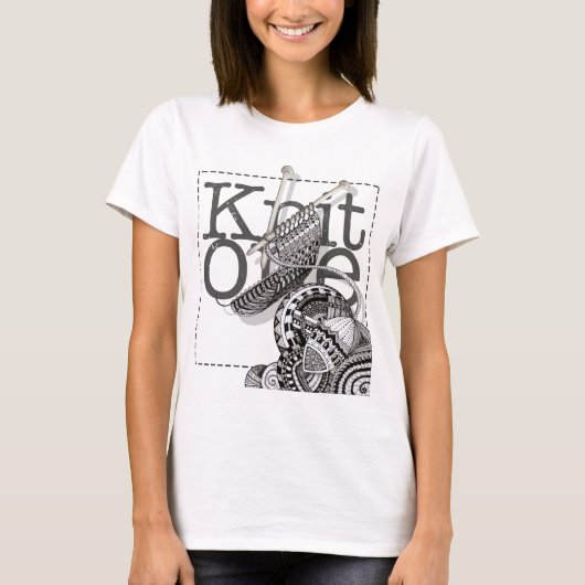 Knit One Doodle Art T-shirt (Voorkant)