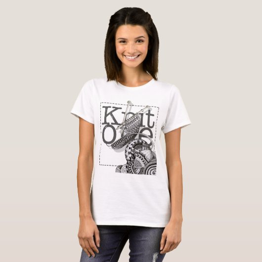 Knit One Doodle Art T-shirt (Voorkant volledig)