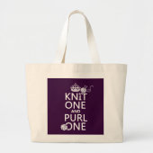 Knit One en Purl One Grote Tote Bag (Voorkant)