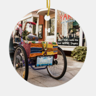 Knit One, Purl Two Keramisch Ornament