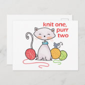 Knit One Spint twee Briefkaart (Voorkant / Achterkant)