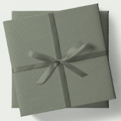 Knit pattern simple sage green Christmas holiday Inpakpapier Vel