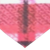 Knit Plaid Tartan Check roze witte wijn patroon Tafelkleed (Gekanteld)