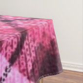 Knit Plaid Tartan Check roze witte wijn patroon Tafelkleed (Voorbeeld)