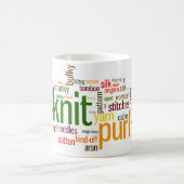 Knit Purl Knitting Lexicon voor Knitters Koffiemok (Center)