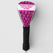 Knit Roze Haakpatroon Crafty Love Yarn Golfheadcover (Voorkant)