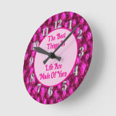 Knit Roze Haakpatroon Crafty Love Yarn Ronde Klok (Hoek)