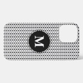 Knit Stitch Crafts White Monogram iPhone Case iPhone Hoesje (Achterkant horizontaal)