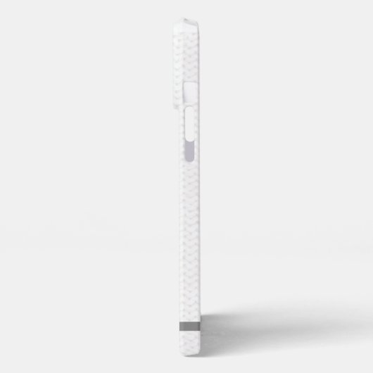 Knit Stitch Textured Monogram Gray iPhone Case iPhone Hoesje (Linkerkant)