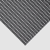 Knit Stitch Yarn Texture Crafts Black Tissuepapier (Detail)