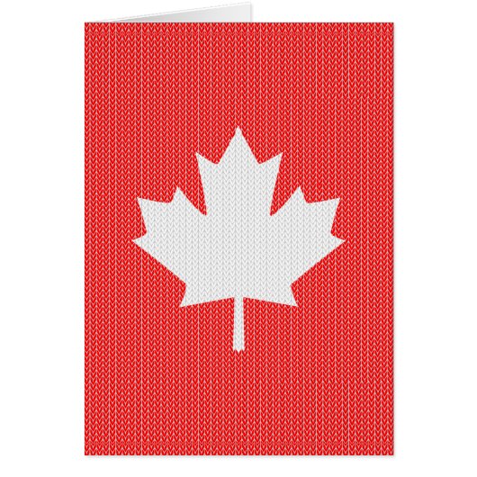 Knit Style Maple Leaf Knitting Motif (Voorkant)