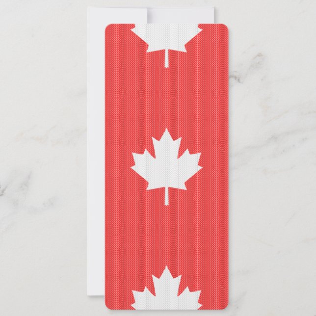 Knit Style Maple Leaf Knitting Motif (Voorkant)