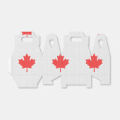 Knit Style Maple Leaf Knitting Motif Bedankdoosjes (Uitgevouwen)