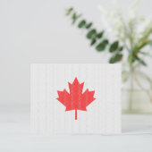 Knit Style Maple Leaf Knitting Motif Briefkaart (Staand voorkant)