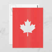 Knit Style Maple Leaf Knitting Motif Briefkaart (Voorkant / Achterkant)