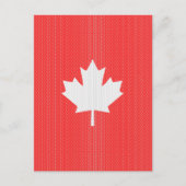 Knit Style Maple Leaf Knitting Motif Briefkaart (Voorkant)