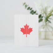 Knit Style Maple Leaf Knitting Motif Briefkaart (Staand voorkant)