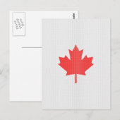 Knit Style Maple Leaf Knitting Motif Briefkaart (Voorkant / Achterkant)