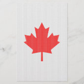 Knit Style Maple Leaf Knitting Motif Briefpapier (Voorkant)