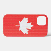 Knit Style Maple Leaf Knitting Motif Case-Mate iPhone Case (Achterkant (horizontaal))