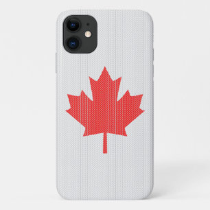 Knit Style Maple Leaf Knitting Motif Case-Mate iPhone Case