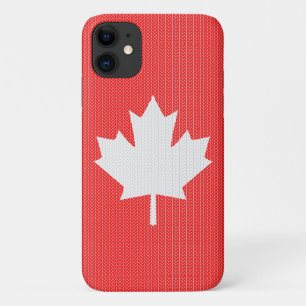Knit Style Maple Leaf Knitting Motif Case-Mate iPhone Case