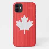 Knit Style Maple Leaf Knitting Motif Case-Mate iPhone Case (Achterkant)