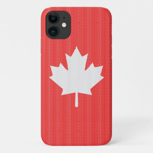 Knit Style Maple Leaf Knitting Motif Case-Mate iPhone Case