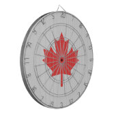 Knit Style Maple Leaf Knitting Motif Dartbord (Voorkant Links)